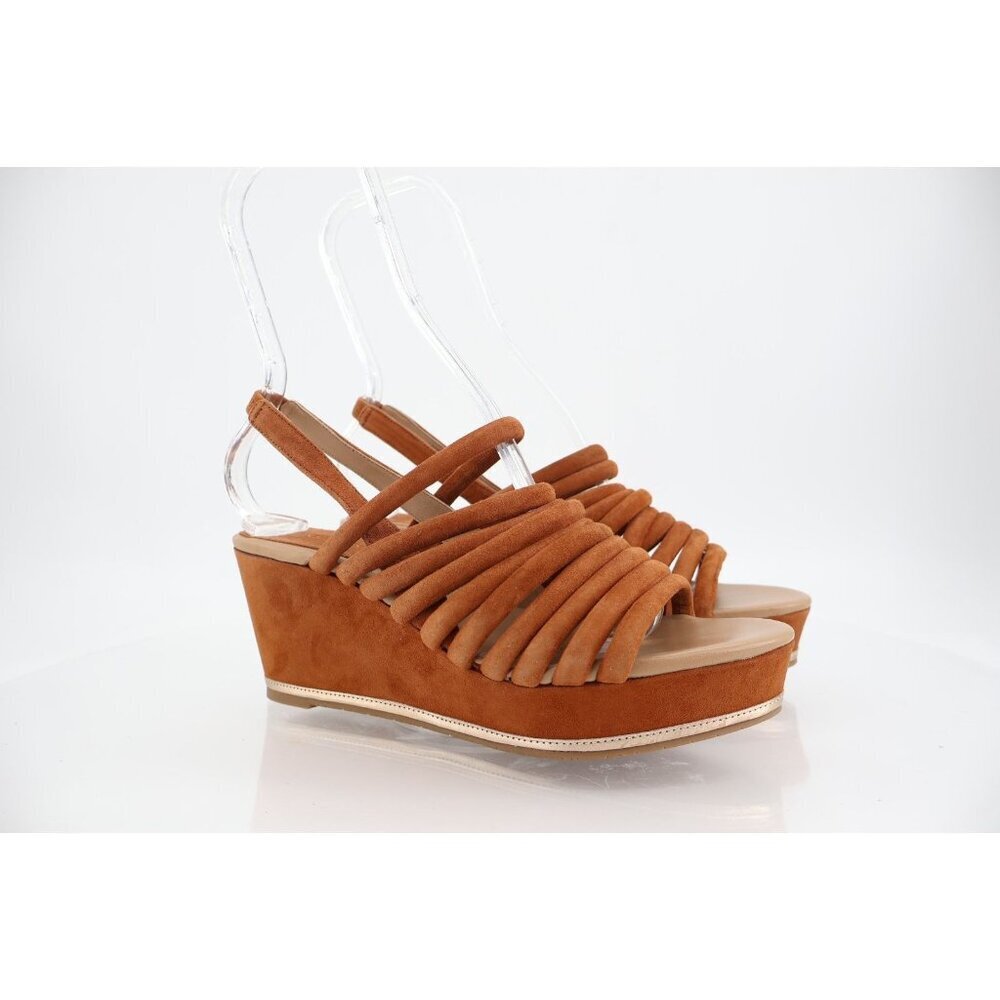 Donald J. Pliner Fenn Women's Sandals Size 8.5 Brown Wedge Slingback Strappy